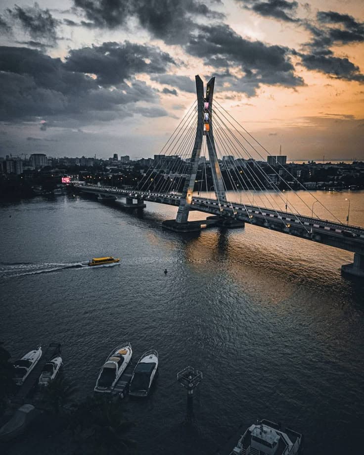 Lagos skyline with modern architecture
